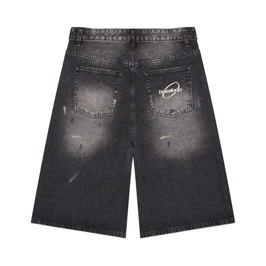 Bassloop. Vintage Splatter Baggy Jorts