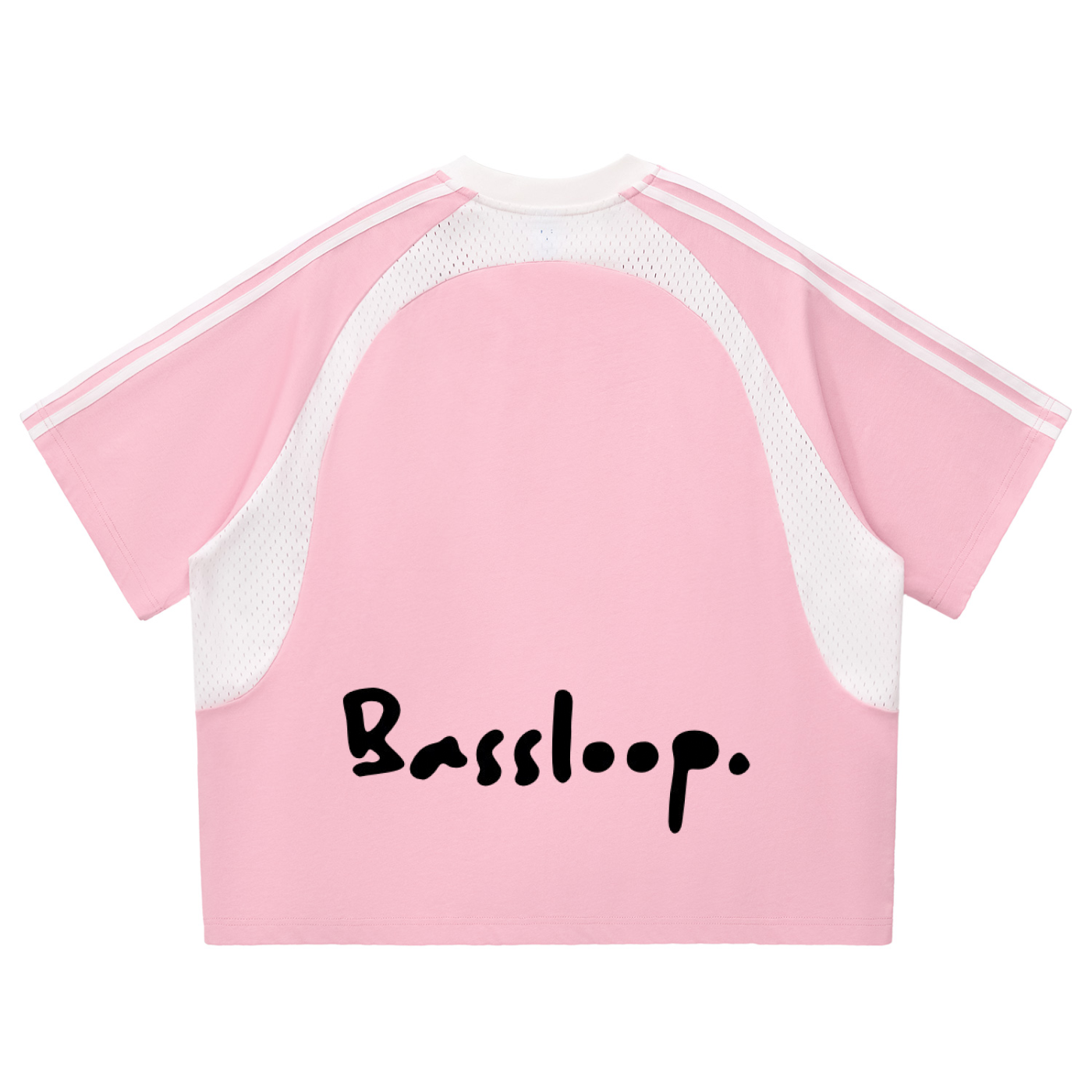 Bassloop. Stripe Mesh Tee