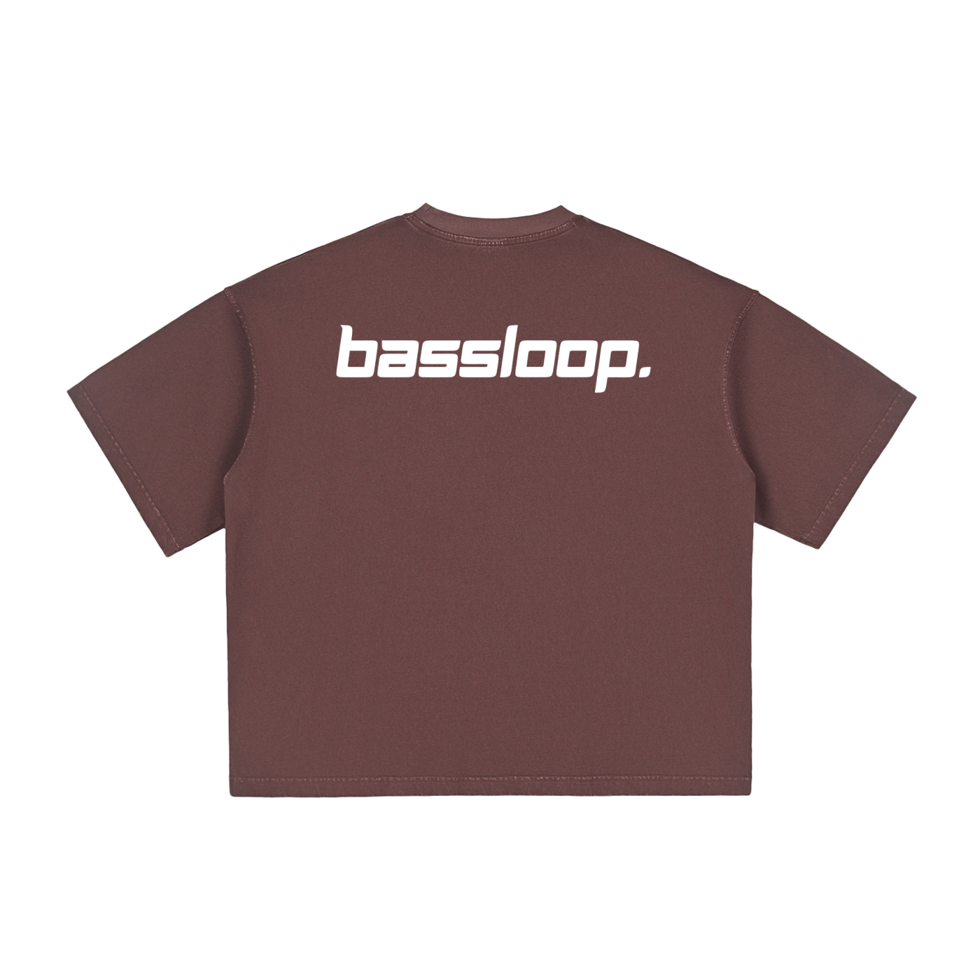 Bassloop. Speedy Boxy Tee (White Text)