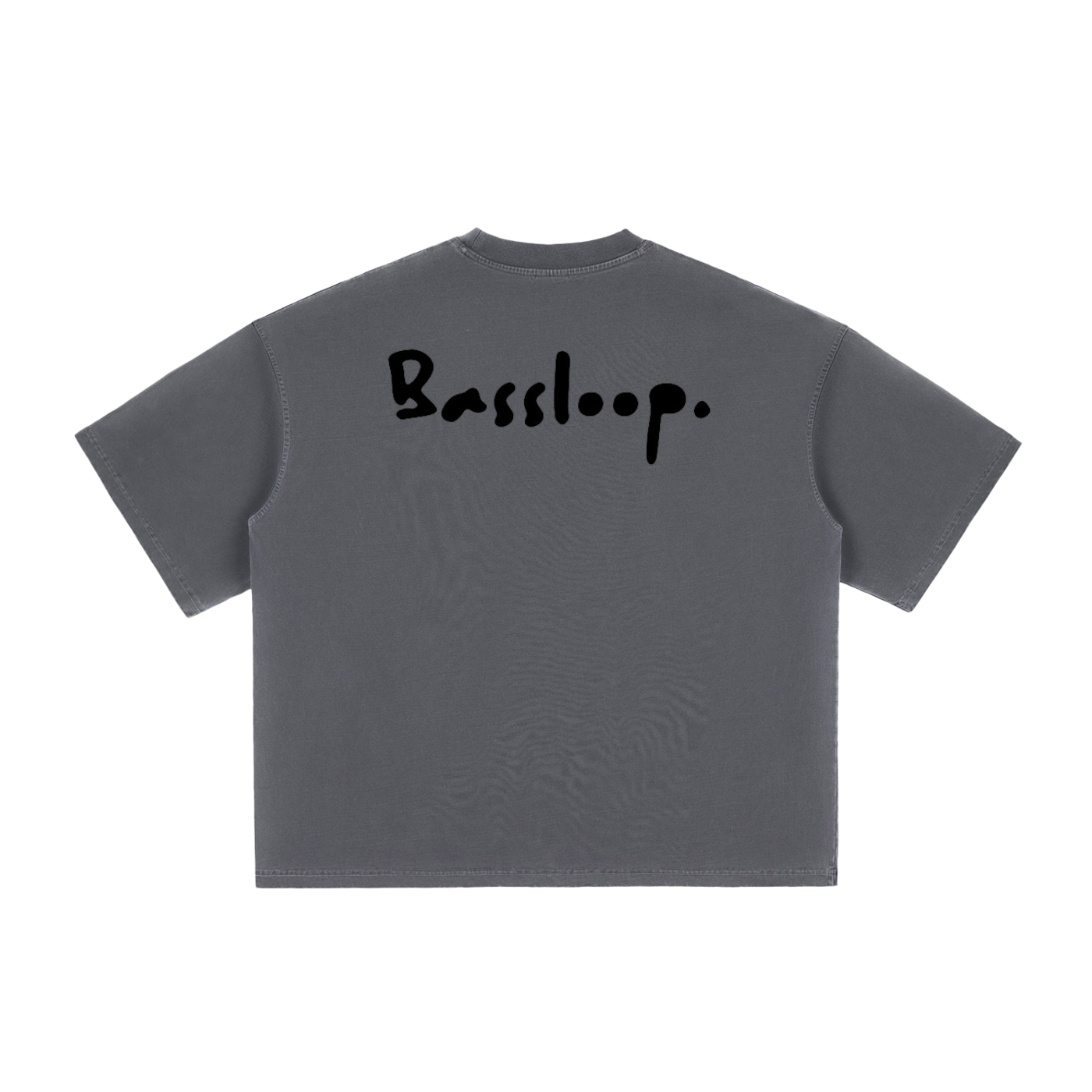 Bassloop. Signature Boxy Tee (Black Text)