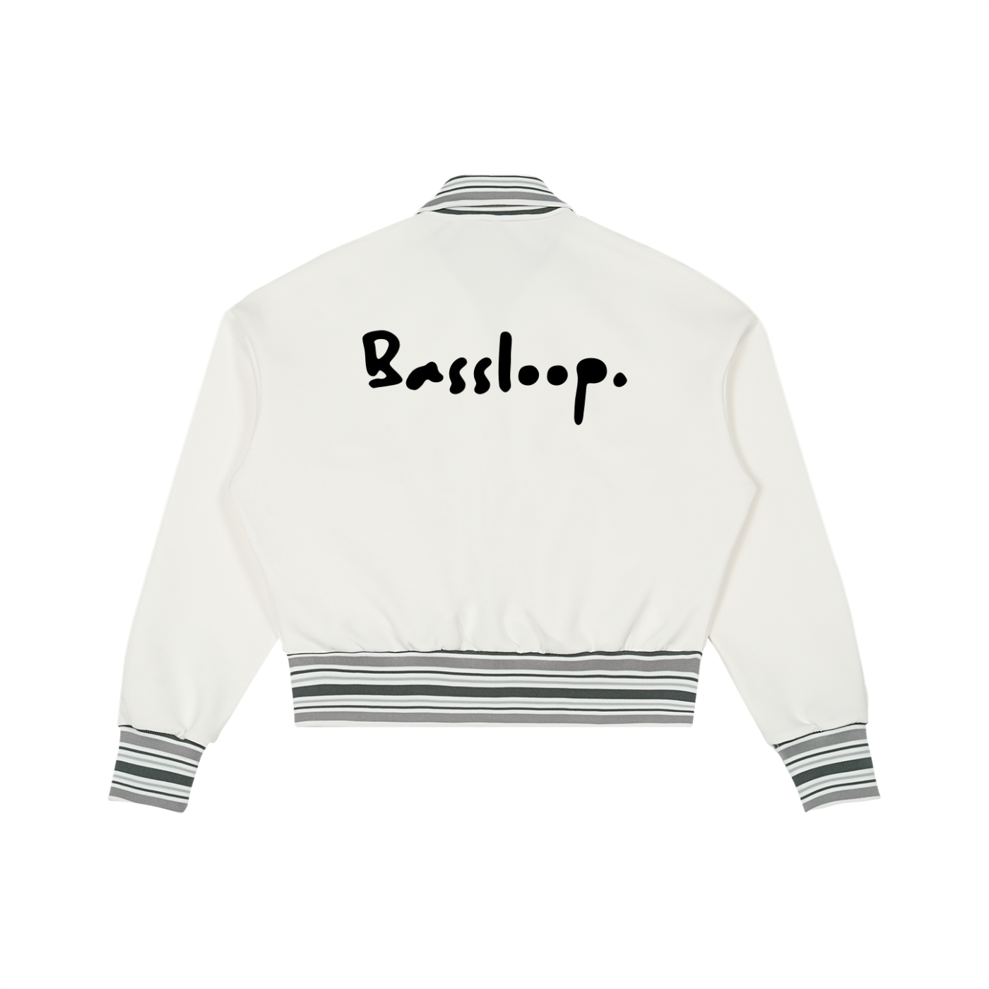 Bassloop. Striped Rib Zip Jacket