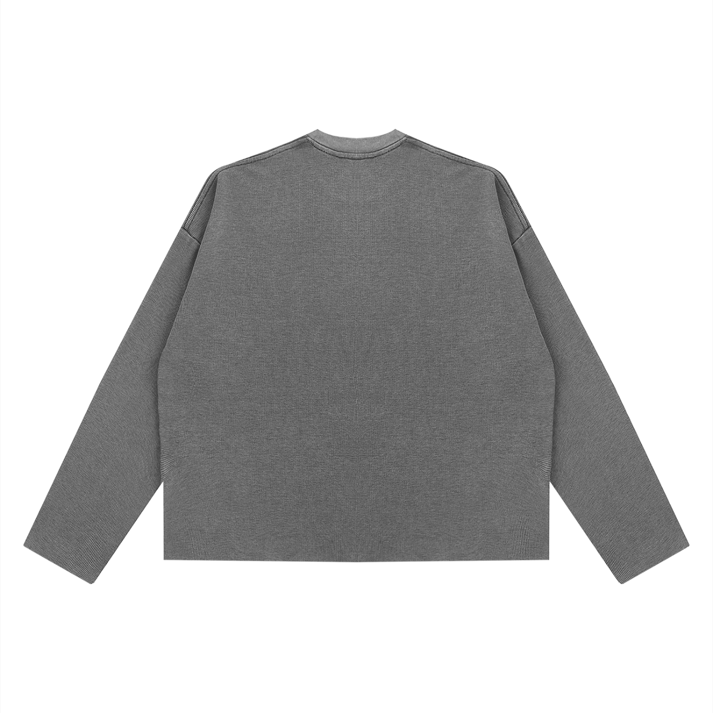 Bassloop. Distorted Knit (White Print)