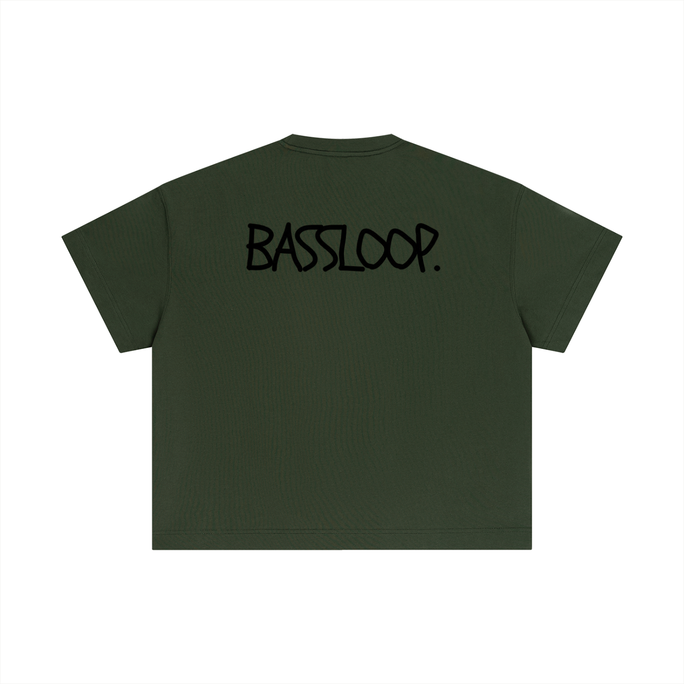 Bassloop. Sketch Text Boxy Tee (Front Text)