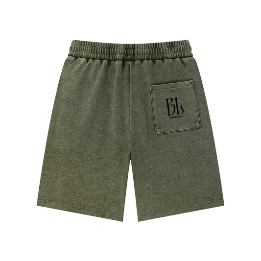 Bassloop. Fleece Knit Shorts (Army Green)