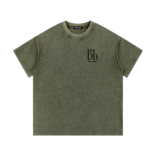 Bassloop. Fleece Knit Tee (Army Green)