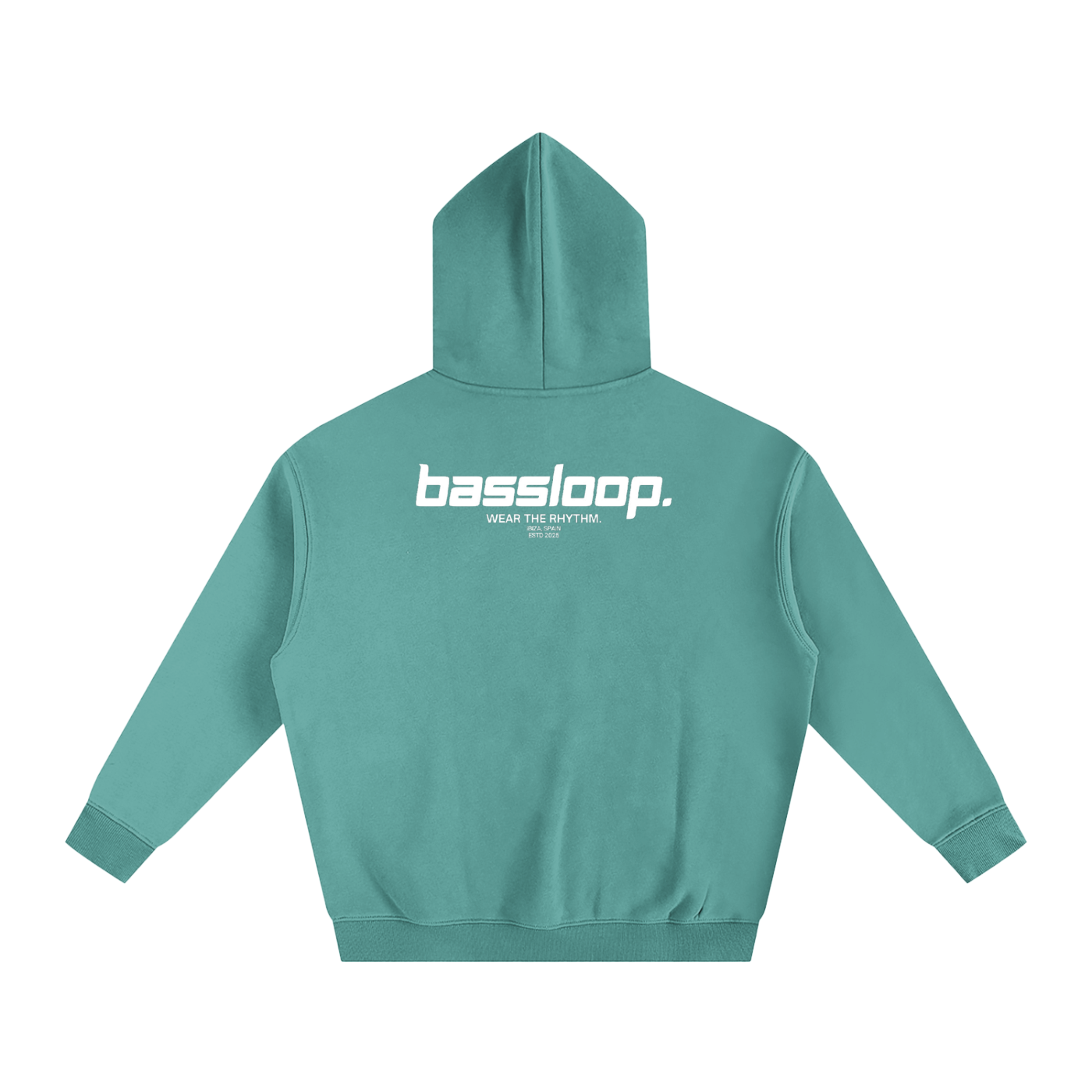 Bassloop. Speedy Heavy Hoodie (White Text)