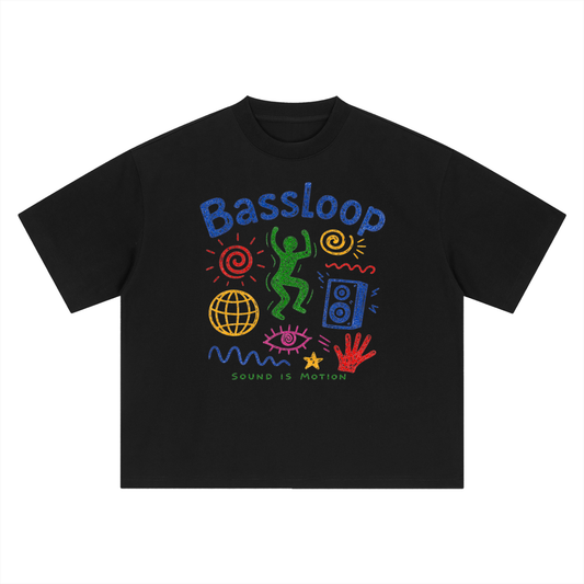 Bassloop. Crayon Tee