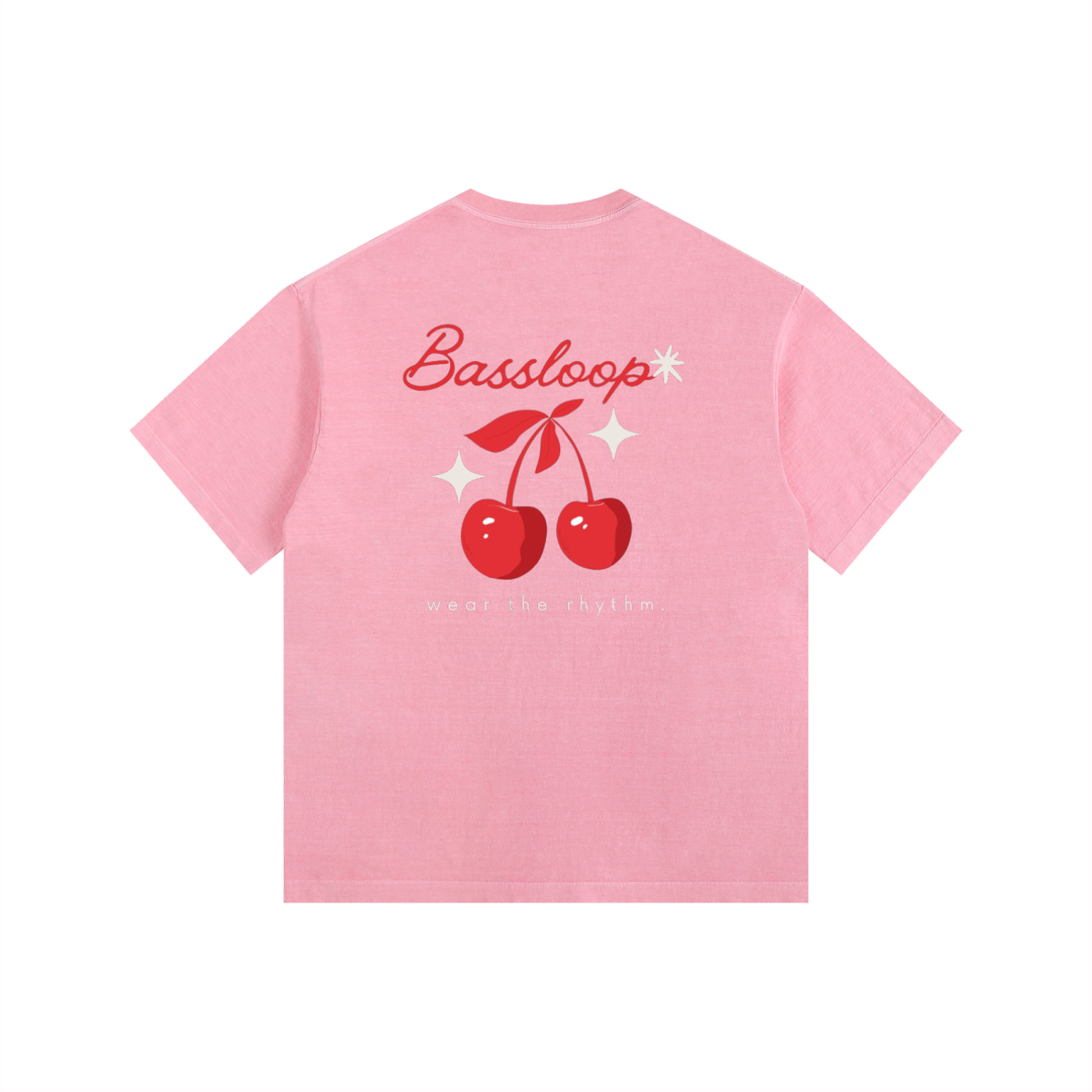 Bassloop. Cherry Heavy Tee
