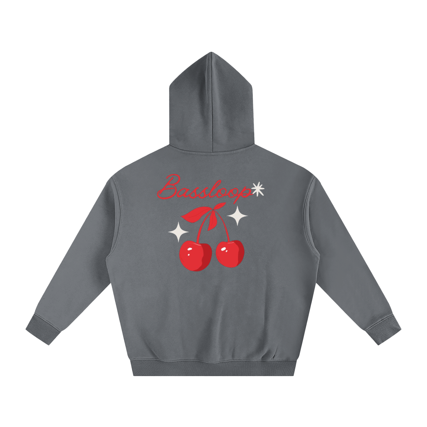 Bassloop. Cherry Heavy Hoodie
