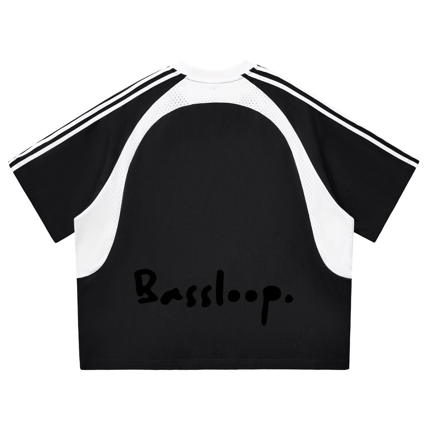 Bassloop. Stripe Mesh Tee