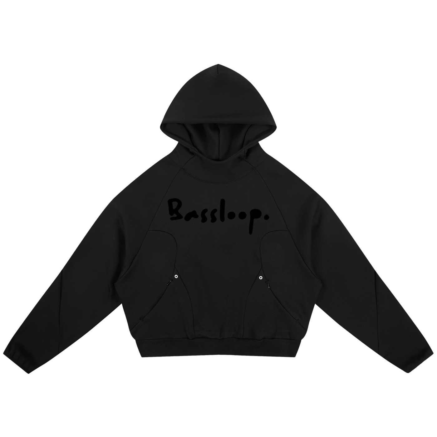 Bassloop. Curved Panel Hoodie