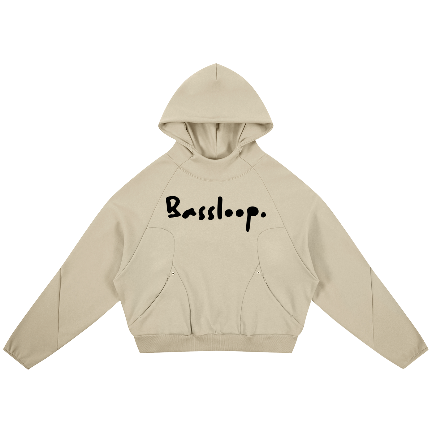 Bassloop. Curved Panel Hoodie