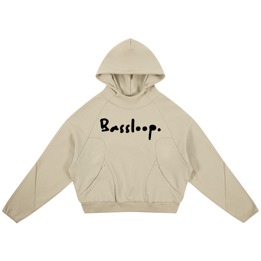 Bassloop. Curved Panel Hoodie