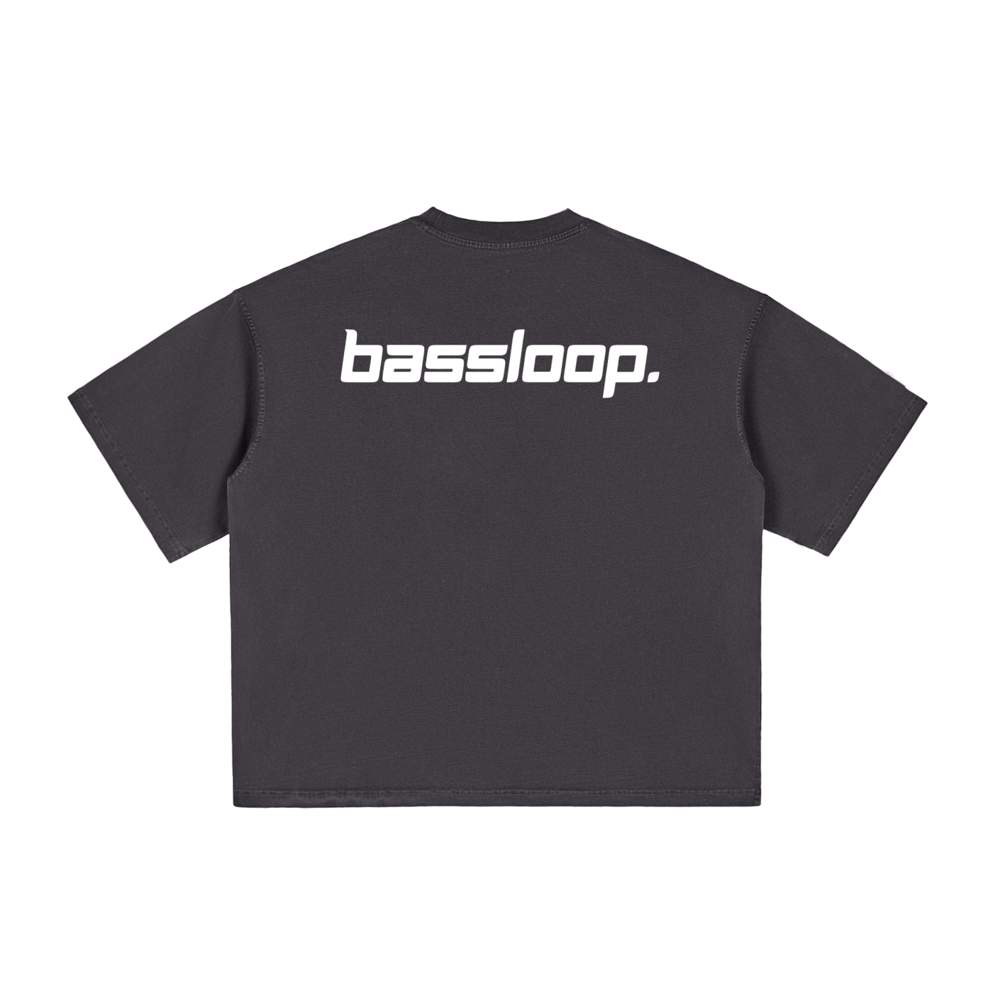 Bassloop. Speedy Boxy Tee (White Text)