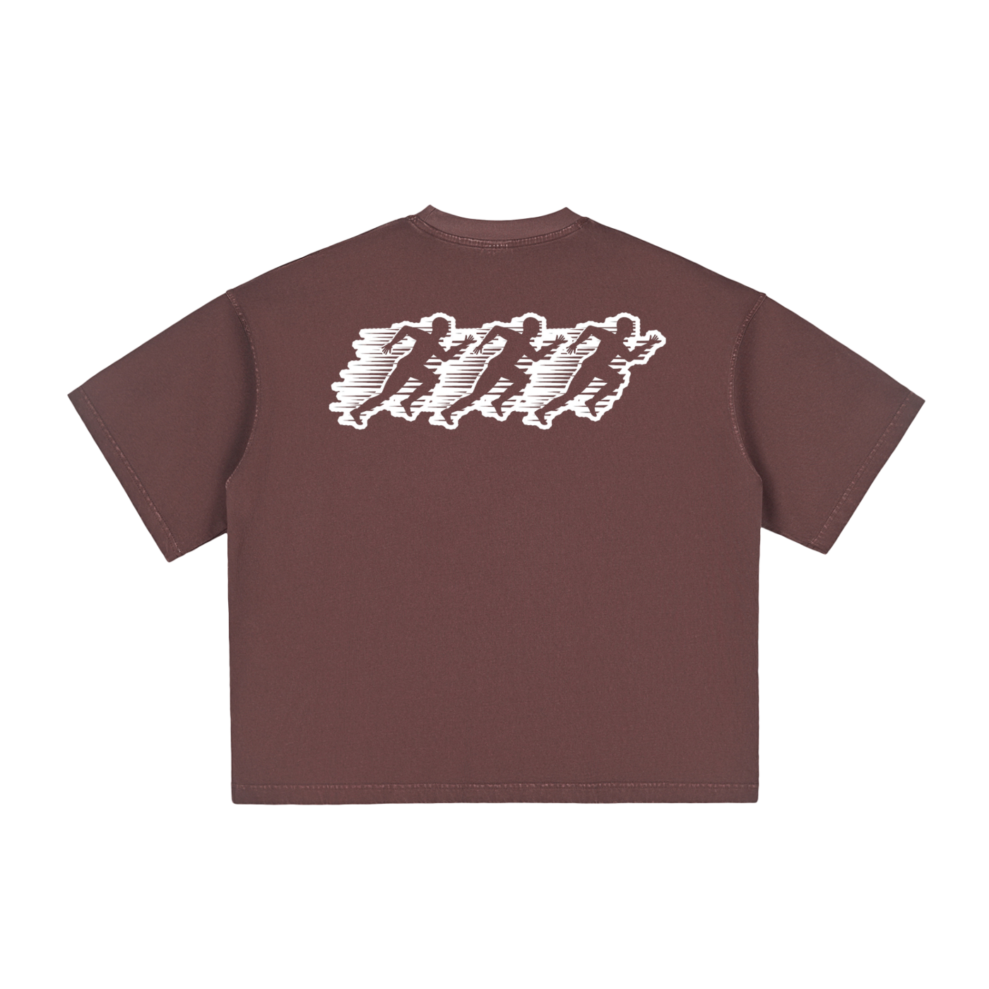 Bassloop. Running Club Boxy Tee (White Text)