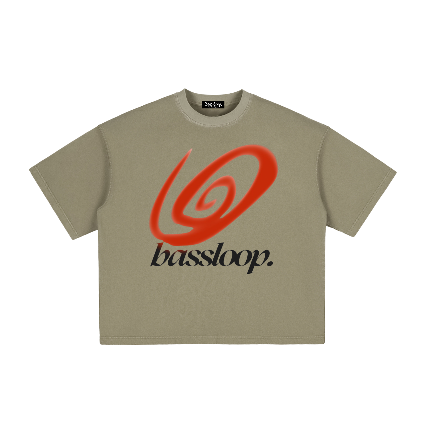 Bassloop. Sun Swirl Boxy Tee