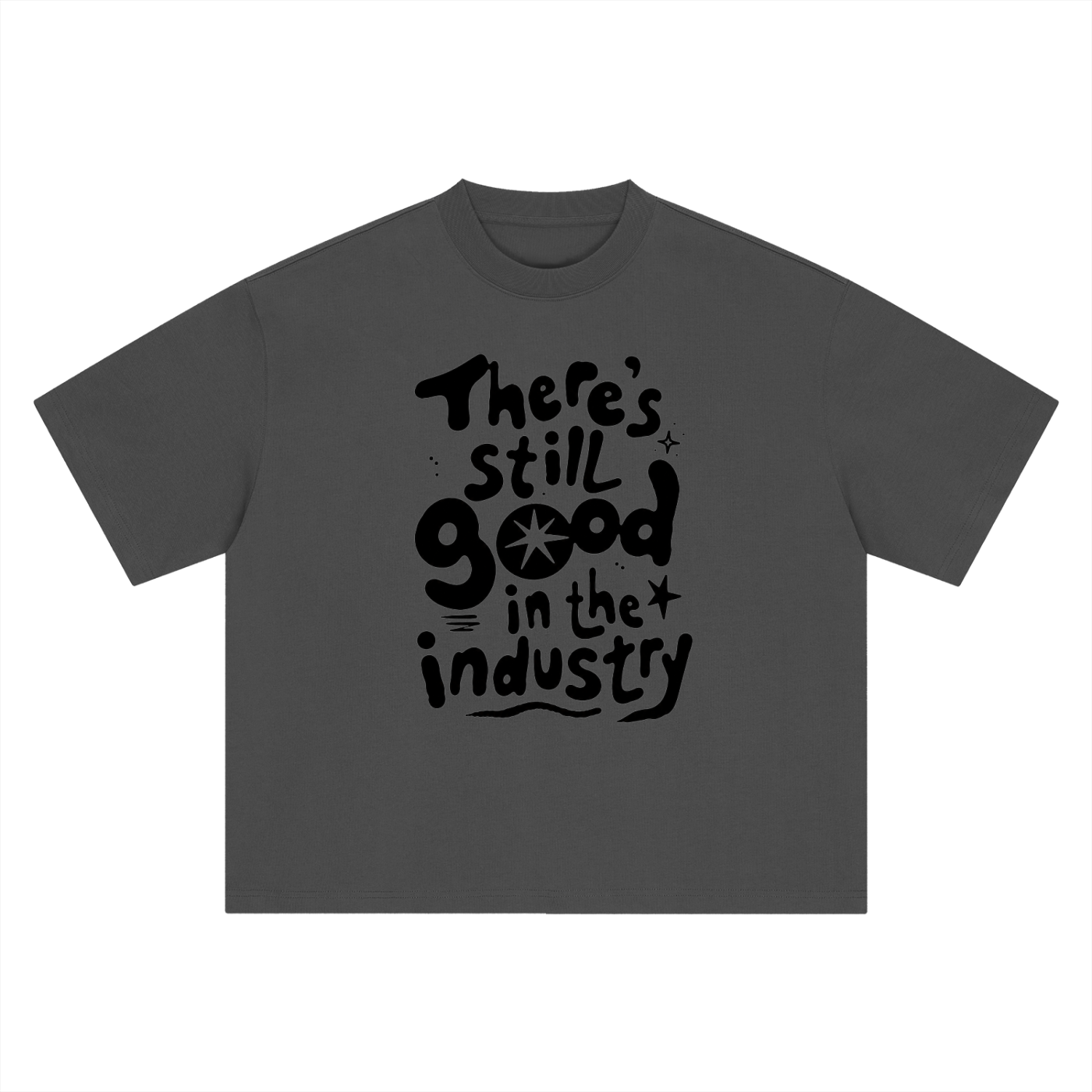 Bassloop. Industry Tee (Black Text)