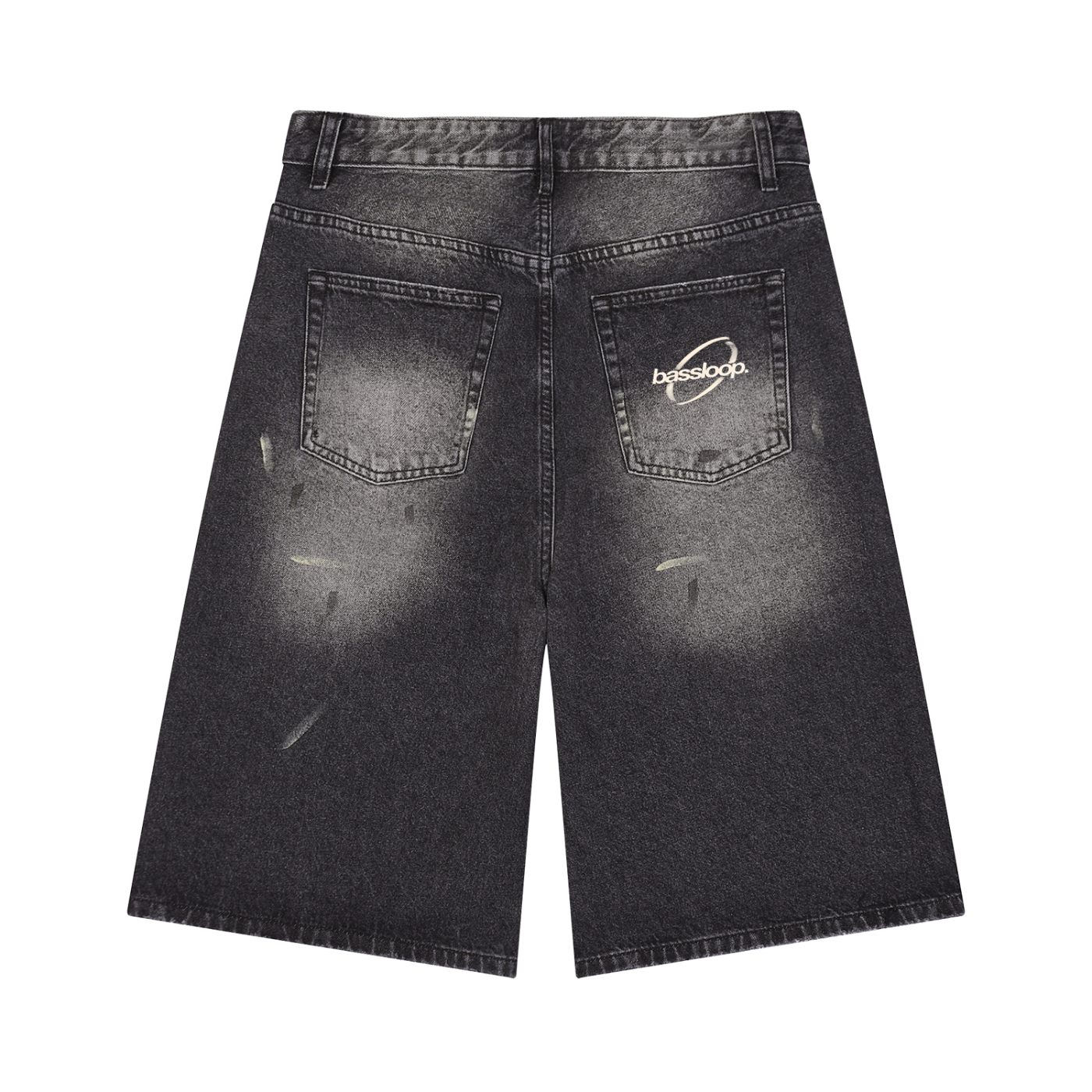 Bassloop. Vintage Splatter Baggy Jorts