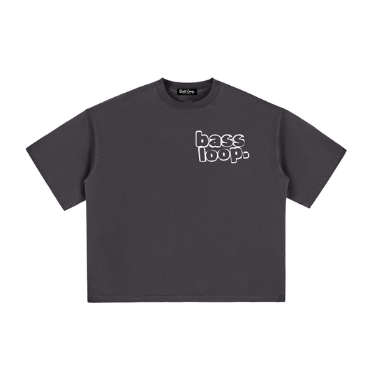 Bassloop. Vintage Bold Boxy Tee
