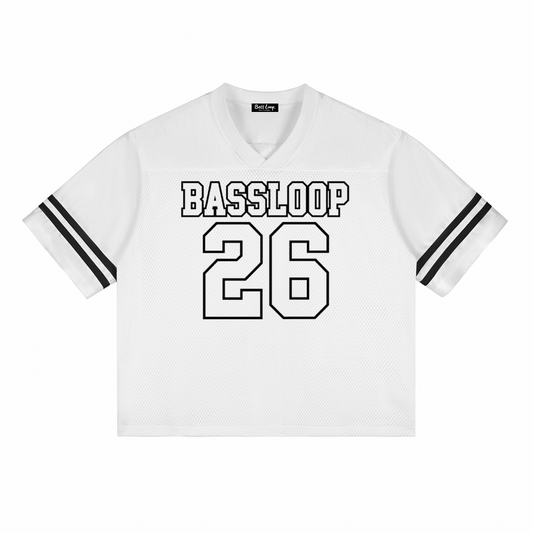 Bassloop. Script Mesh Jersey (White)