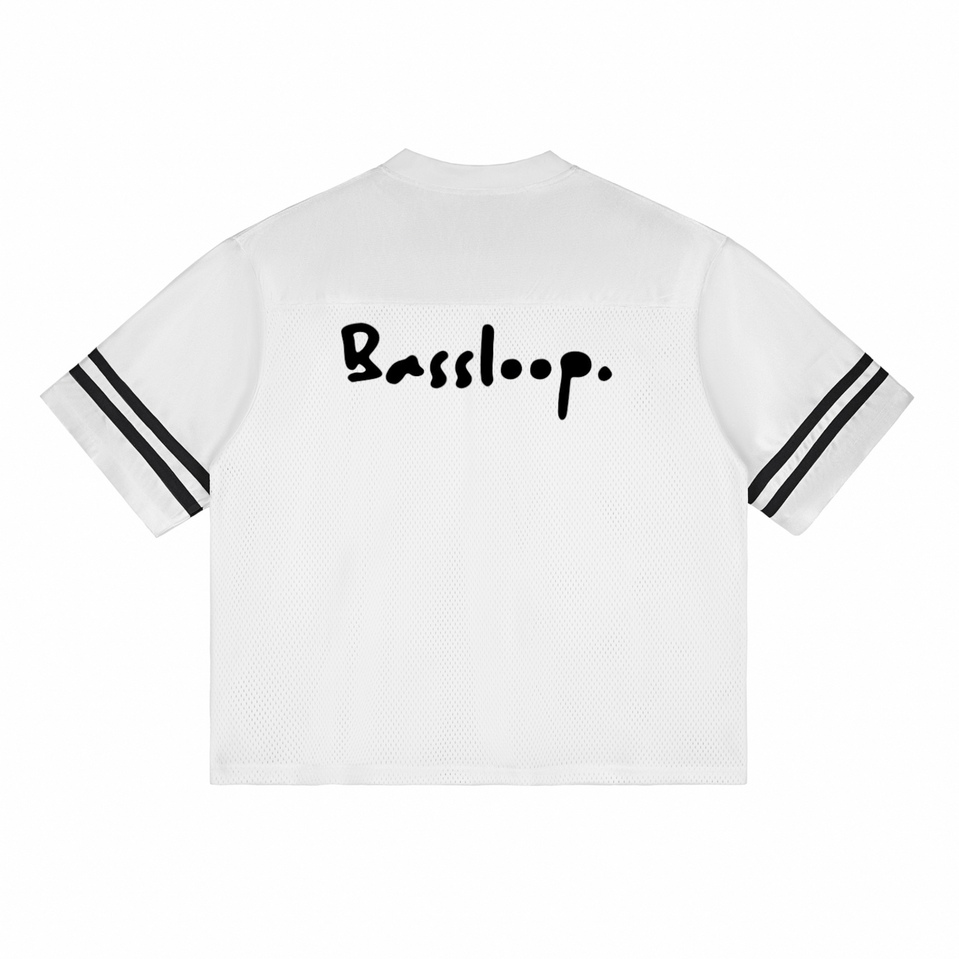 Bassloop. Script Mesh Jersey (White)