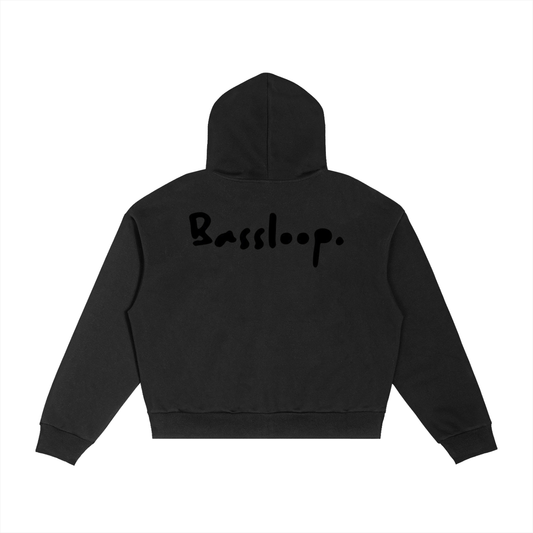 Bassloop. Plaid Zip Hoodie.