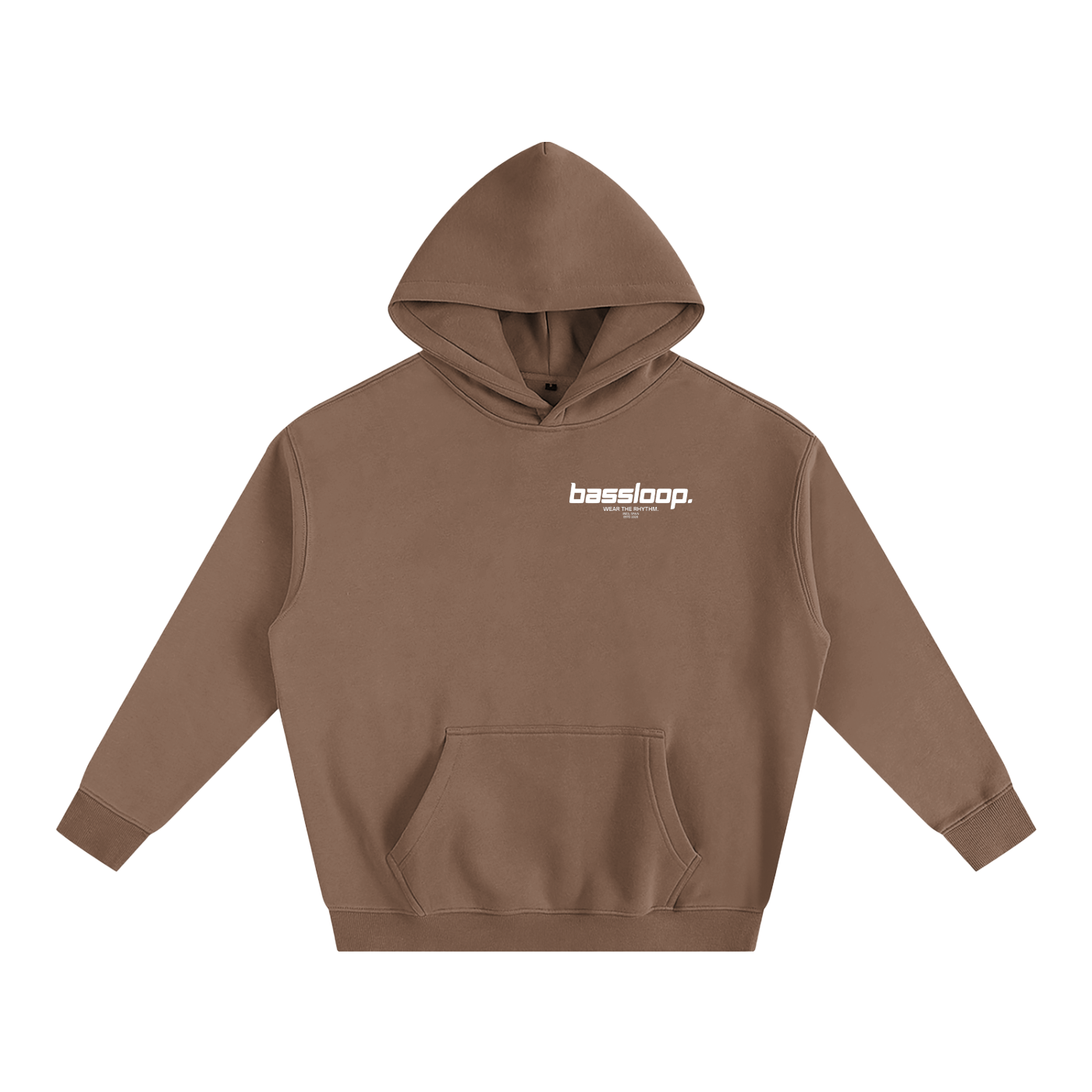 Bassloop. Speedy Heavy Hoodie (White Text)