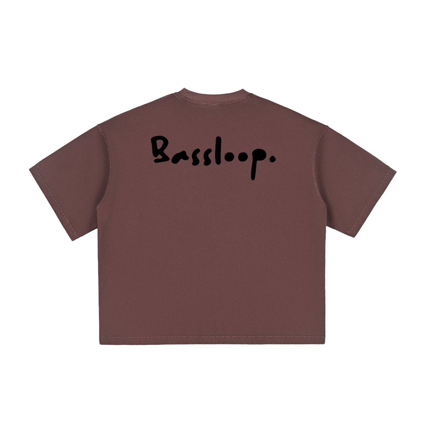 Bassloop. Signature Boxy Tee (Black Text)