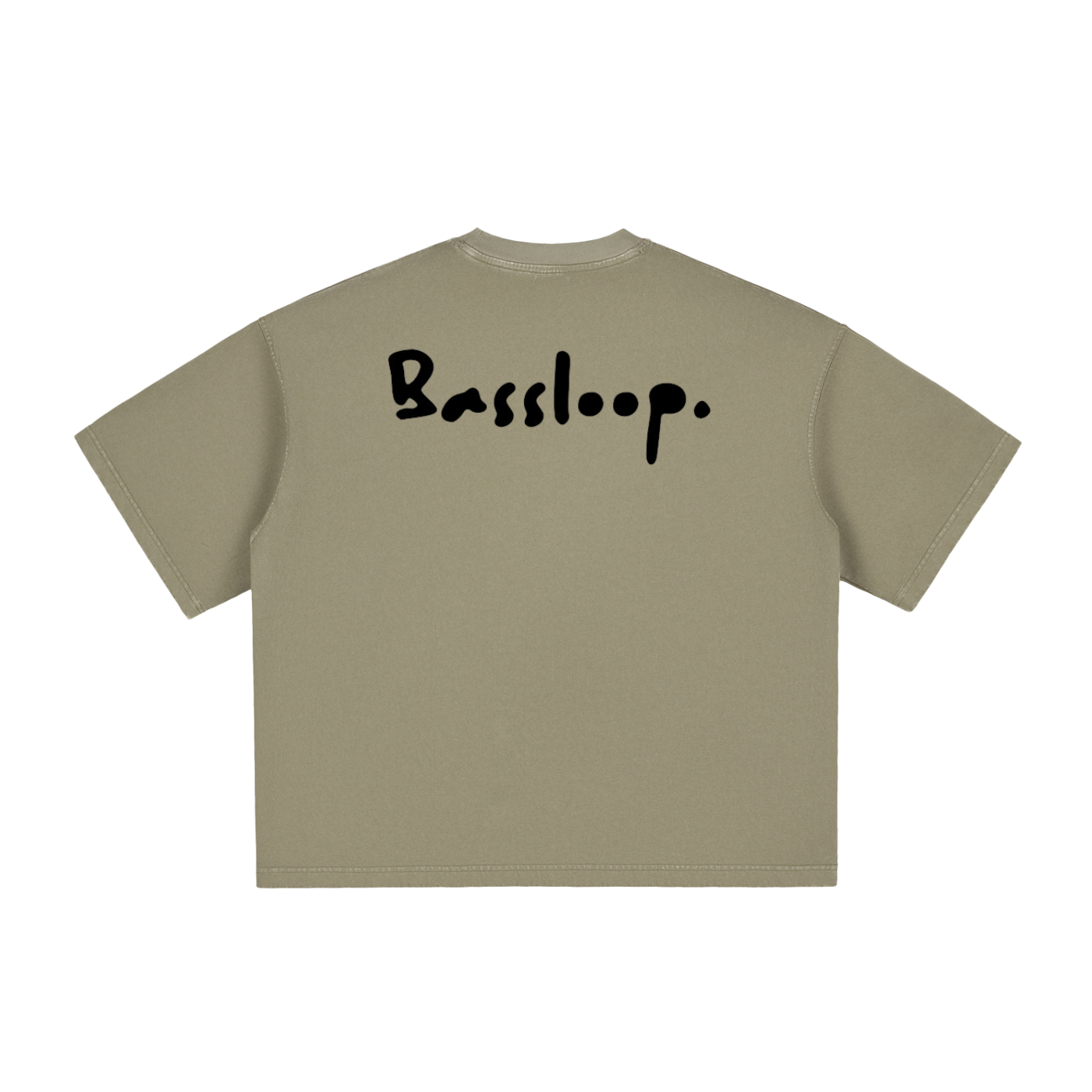 Bassloop. Signature Boxy Tee (Black Text)