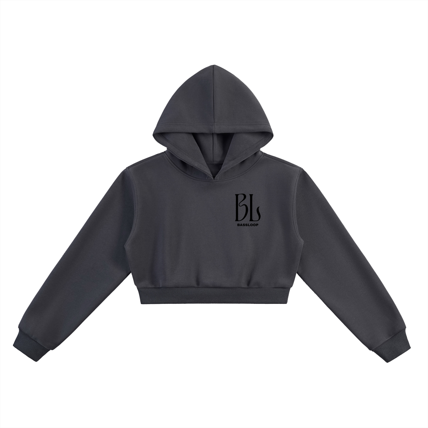Bassloop. Cropped Hoodie