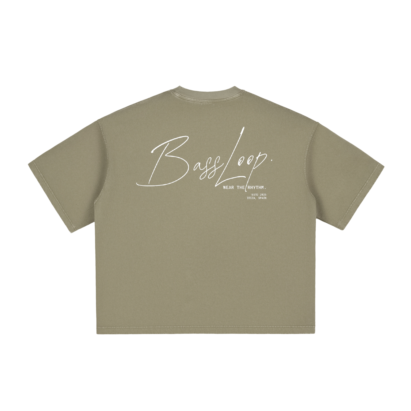 Bassloop. Vintage Bold Boxy Tee