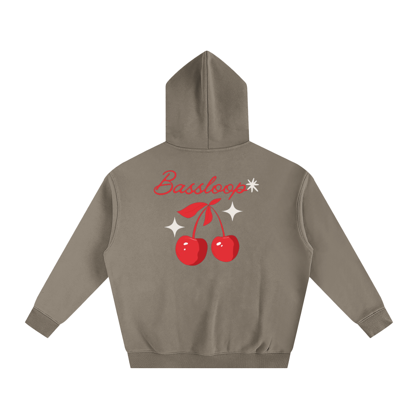 Bassloop. Cherry Heavy Hoodie