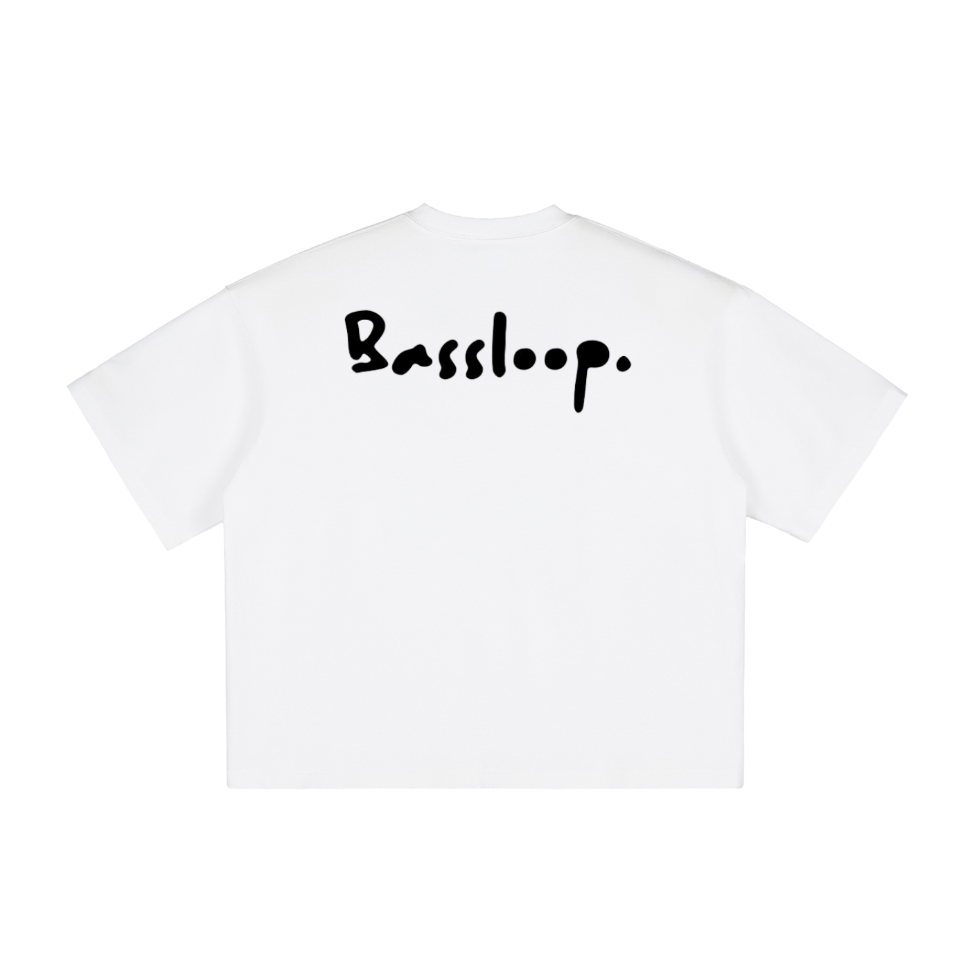 Bassloop. Signature Boxy Tee (Black Text)