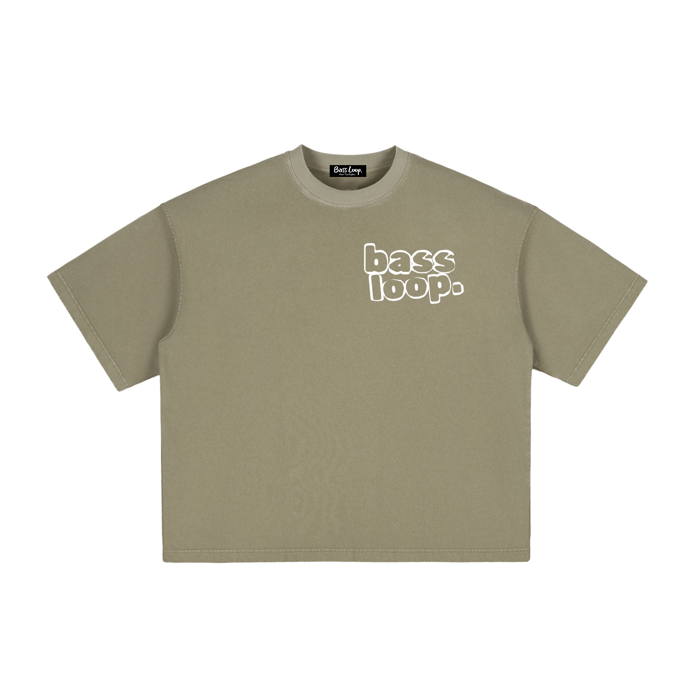 Bassloop. Vintage Bold Boxy Tee