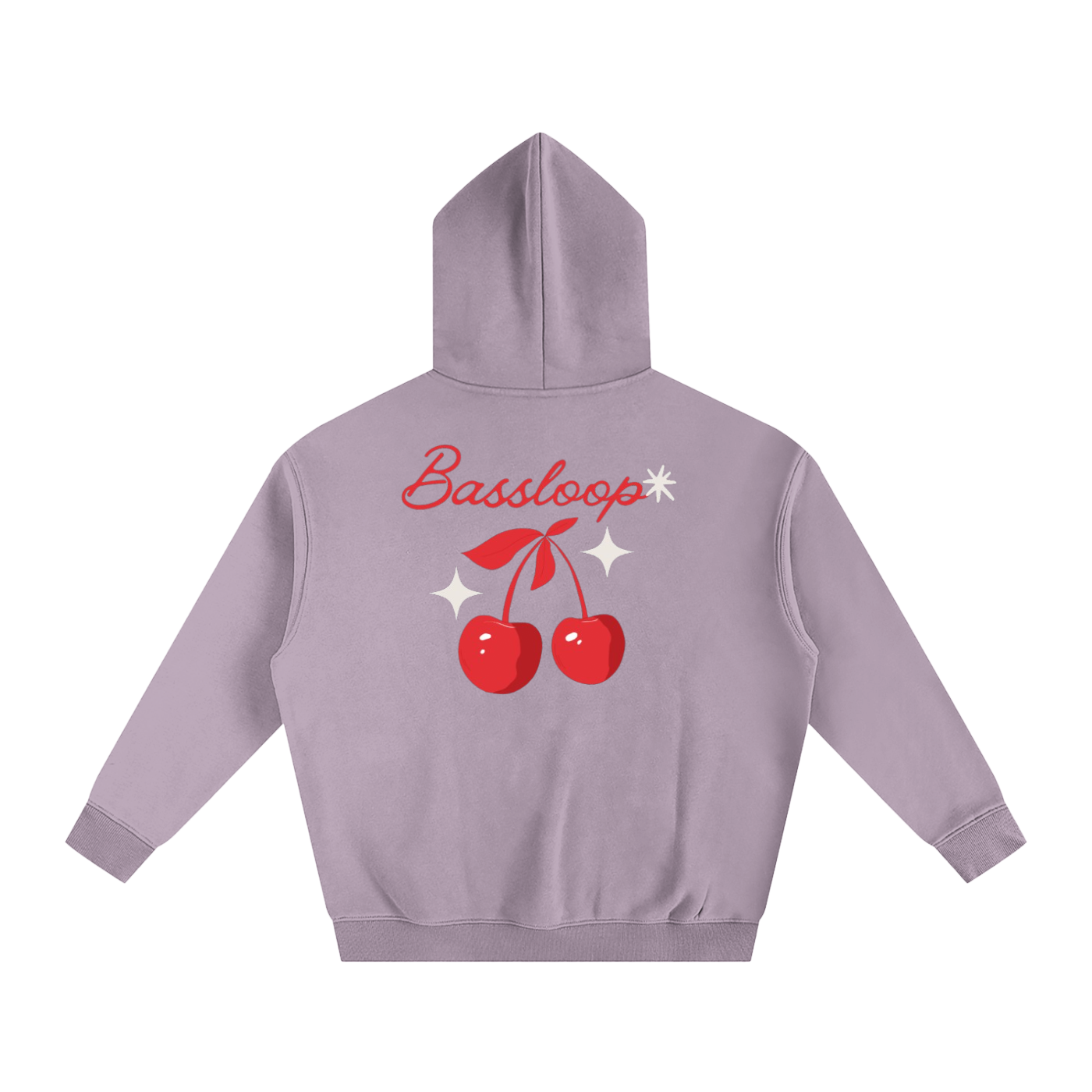 Bassloop. Cherry Heavy Hoodie