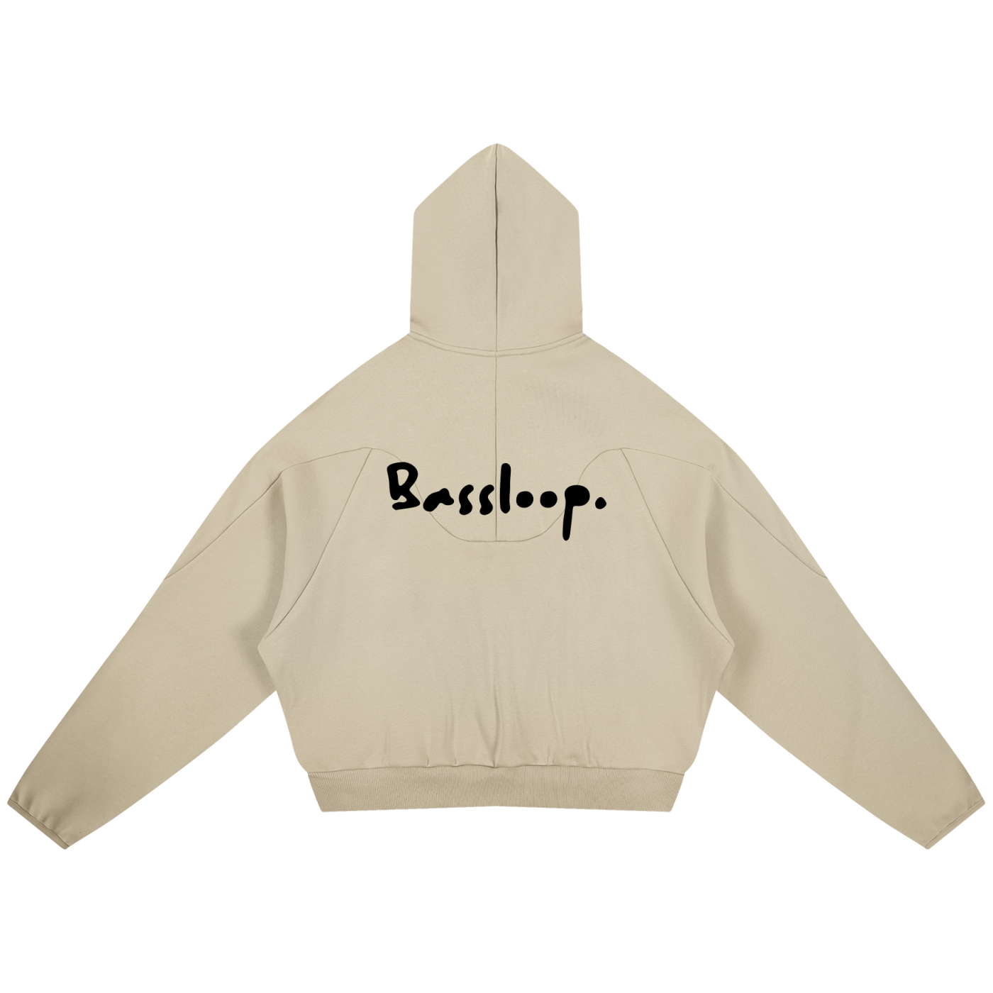 Bassloop. Curved Panel Hoodie