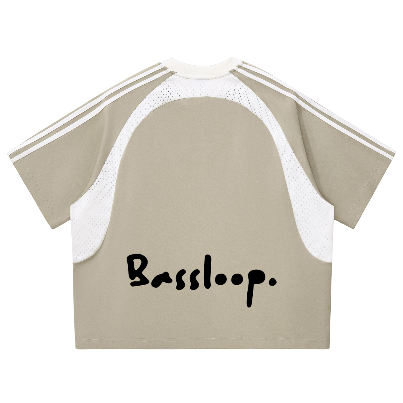 Bassloop. Stripe Mesh Tee