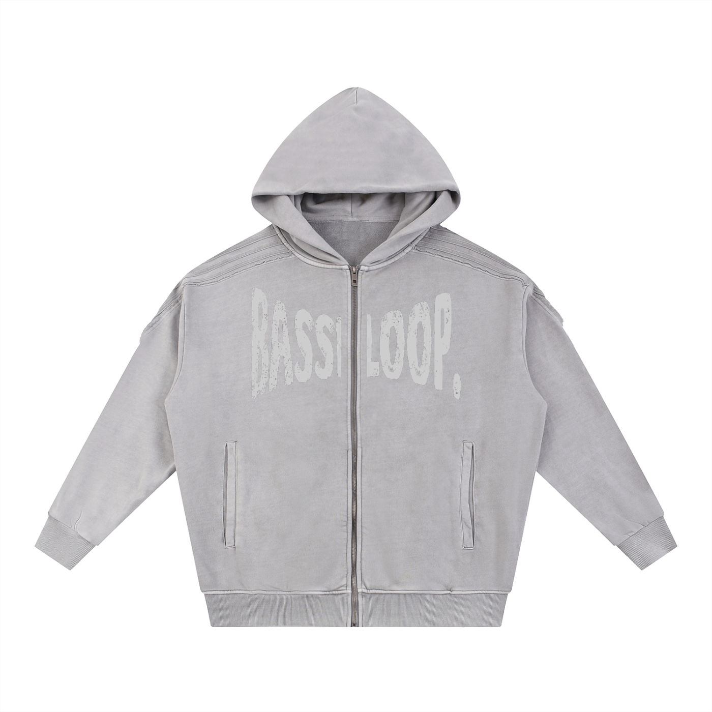 Bassloop. Tape Edge Subline Zip-Up Hoodie