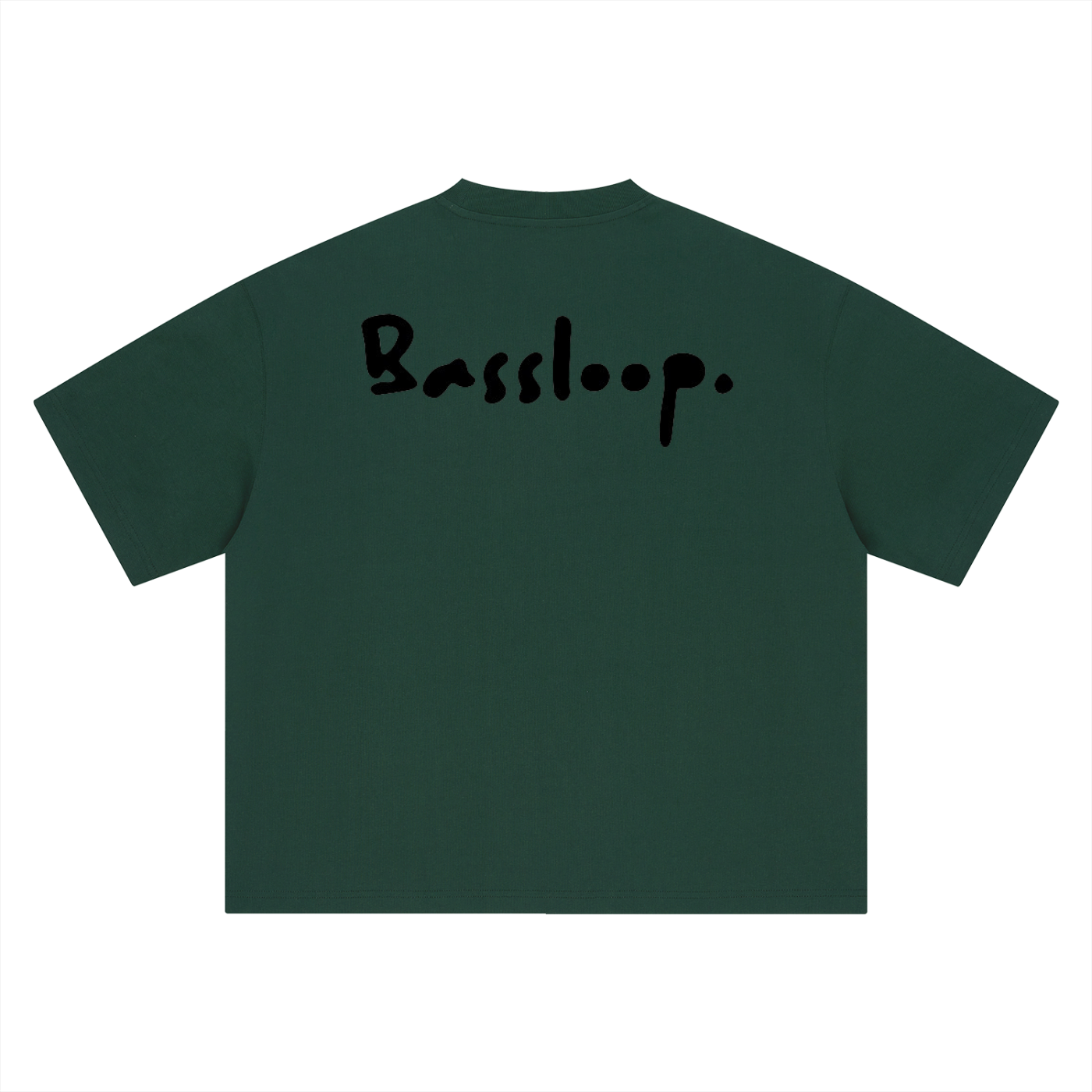 Bassloop. Industry Tee (Black Text)