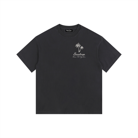 Bassloop. Palm Heavy Tee (Black)