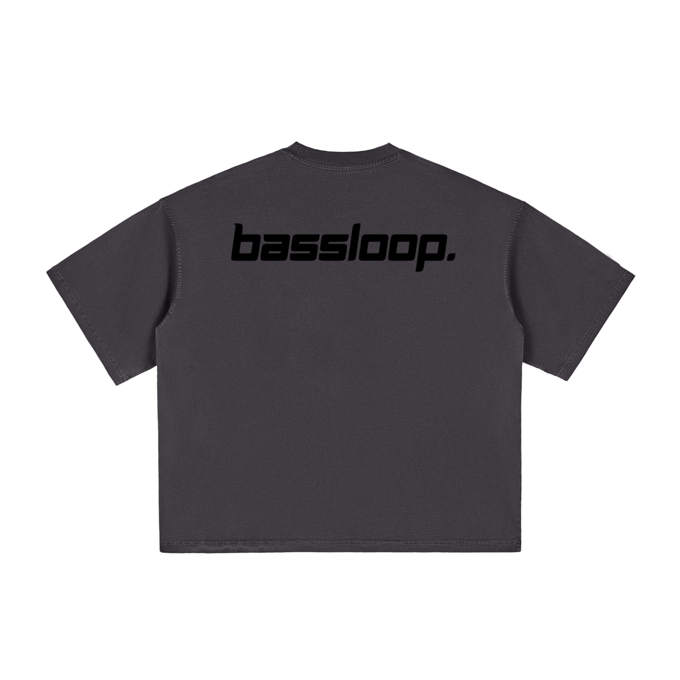Bassloop. Speedy Boxy Tee (Black Text)
