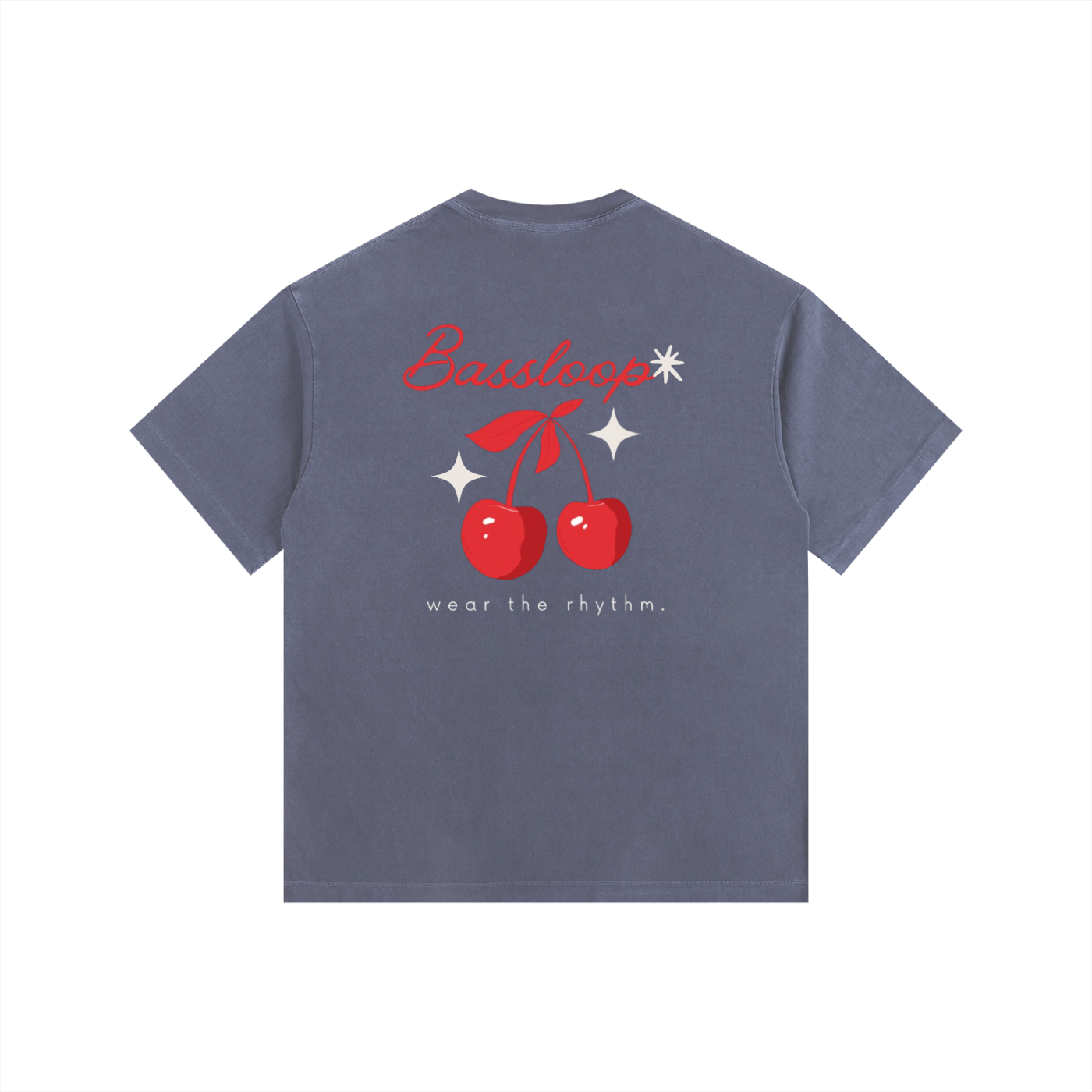 Bassloop. Cherry Heavy Tee