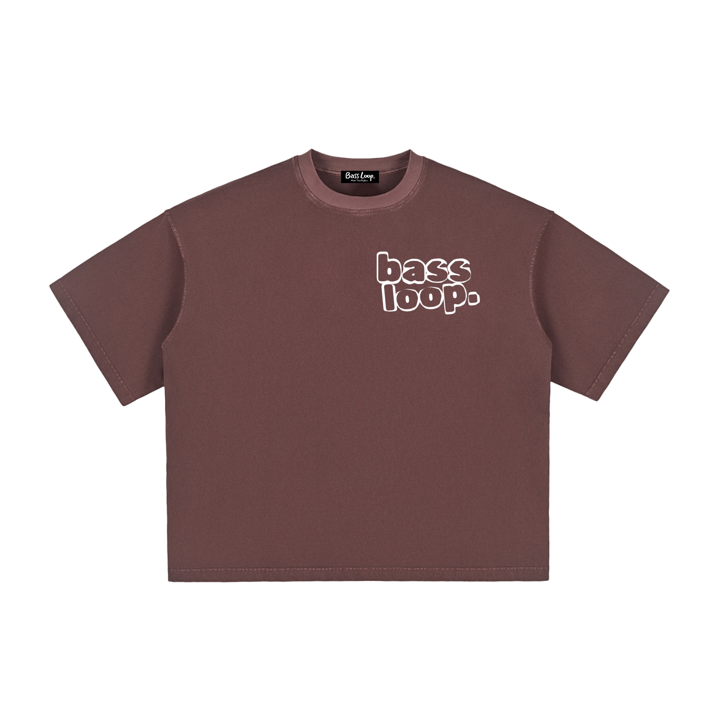 Bassloop. Vintage Bold Boxy Tee