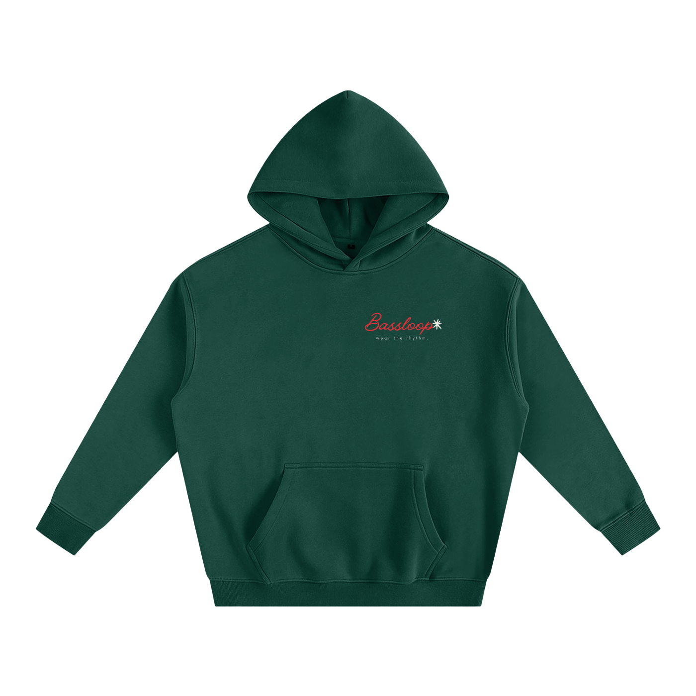 Bassloop. Cherry Heavy Hoodie