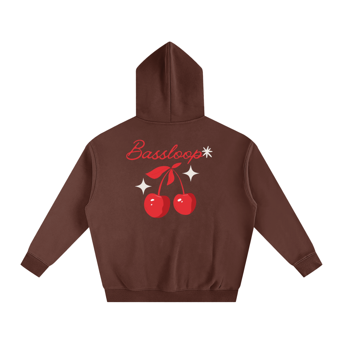 Bassloop. Cherry Heavy Hoodie