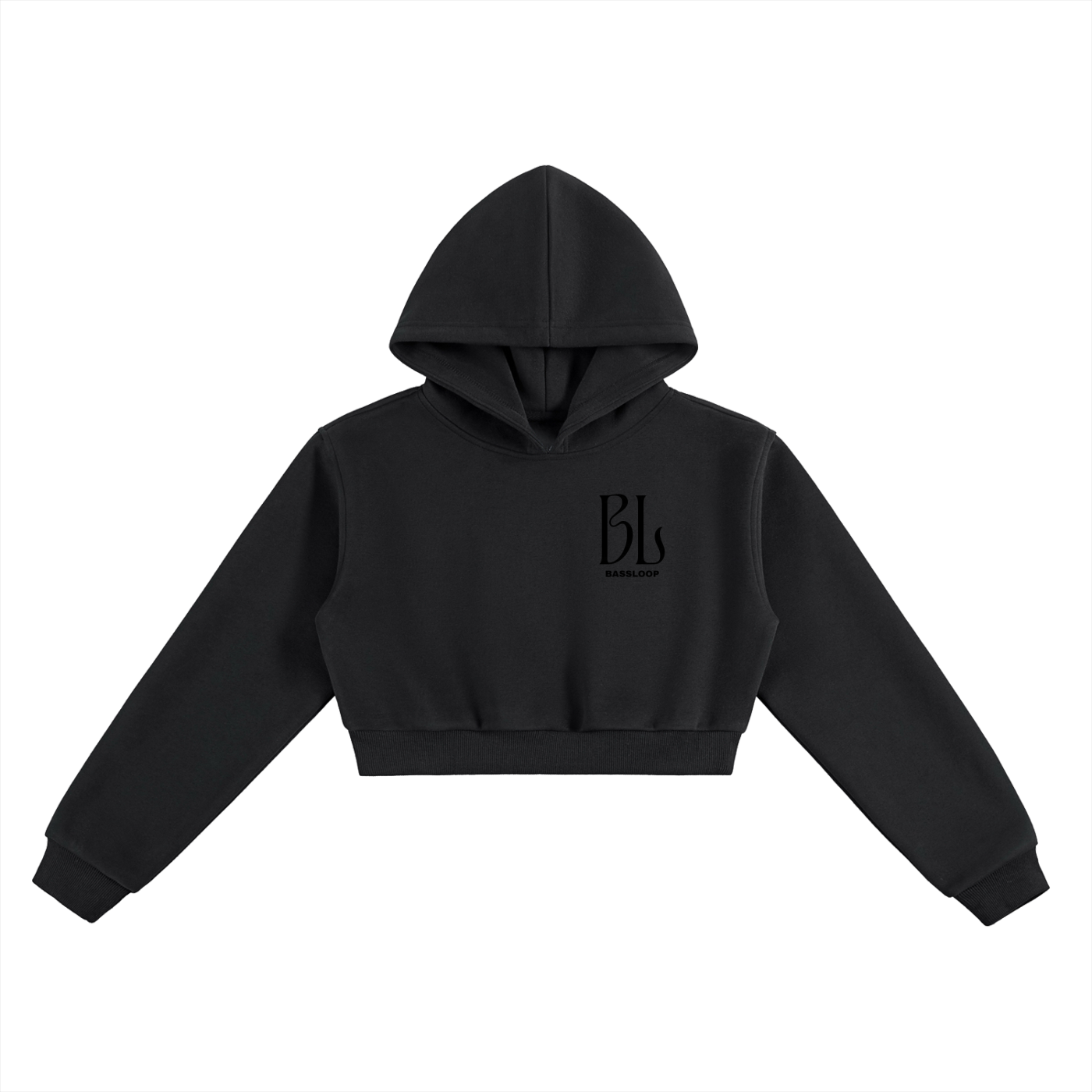 Bassloop. Cropped Hoodie