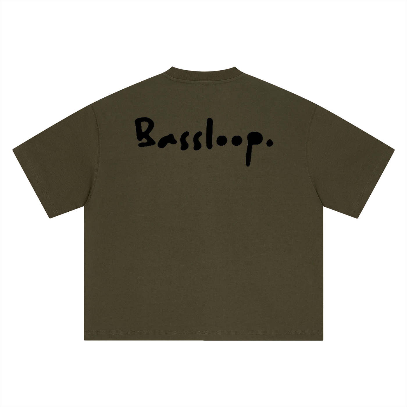 Bassloop. Industry Tee (Black Text)