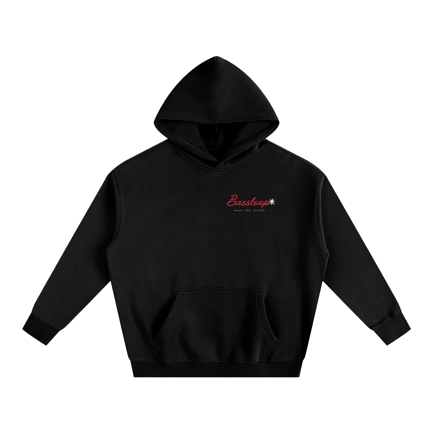 Bassloop. Cherry Heavy Hoodie