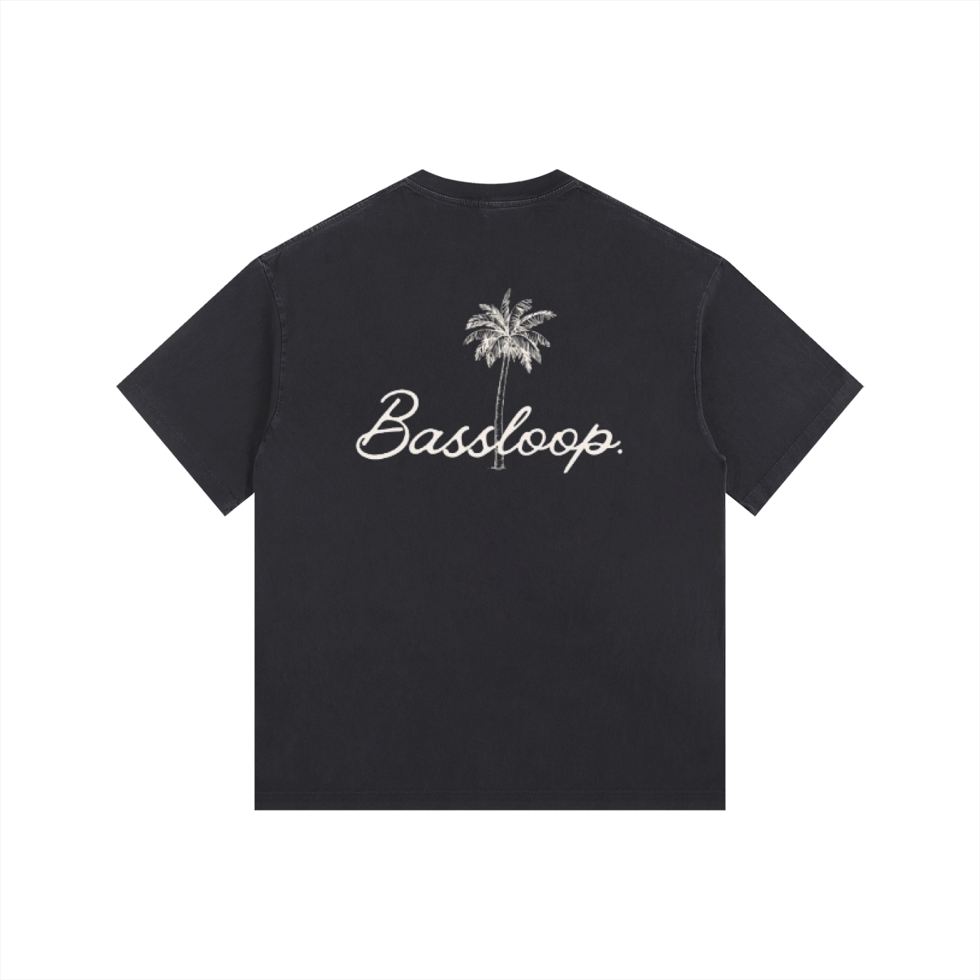 Bassloop. Palm Heavy Tee (Black)