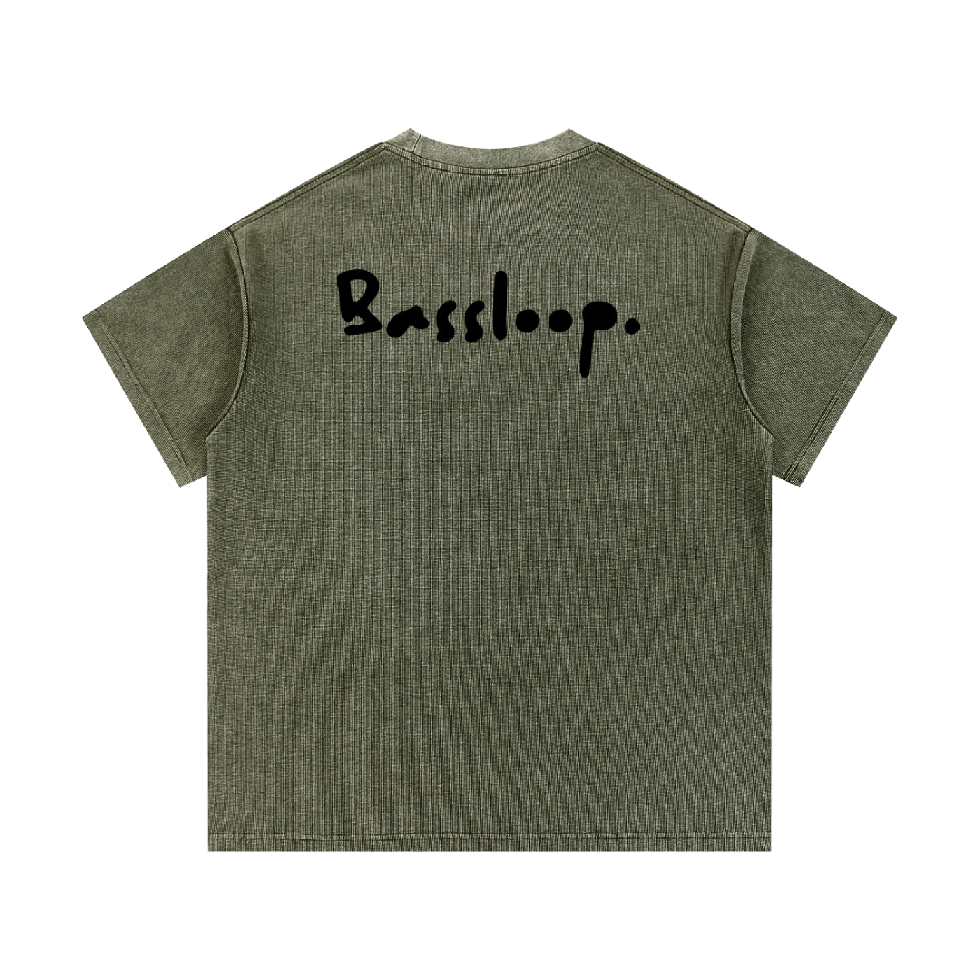 Bassloop. Fleece Knit Tee (Army Green)